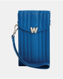 Wolf - Wolf Mimi Phone Case with Wristlet & Lanyard Blue