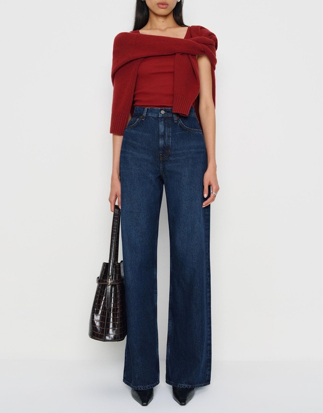 Reformation - Cary High Rise Slouchy Wide Leg Jeans