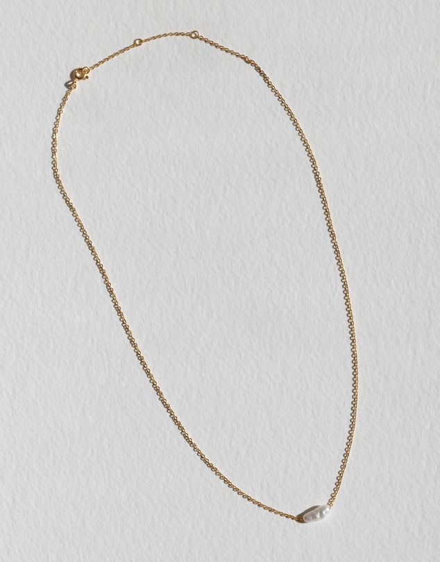 SAINT VALENTINE - Cielo Single Pearl Necklace - Gold