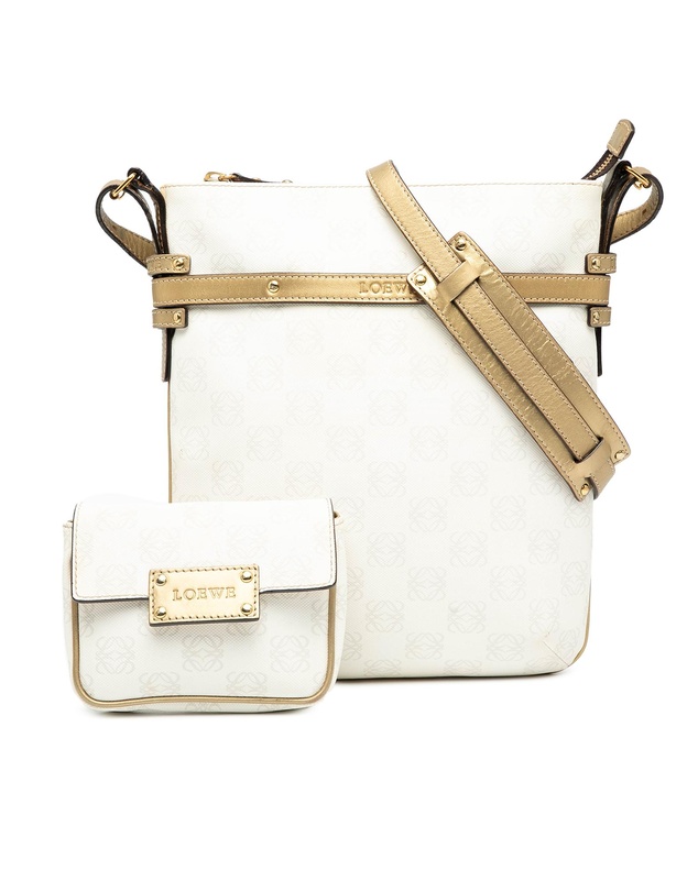 Pre-Loved by Azura Reborn - Pre-Loved Anagram Coated Canvas Crossbody