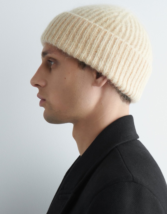 COS - Space-Dyed Brushed Wool-Blend Beanie