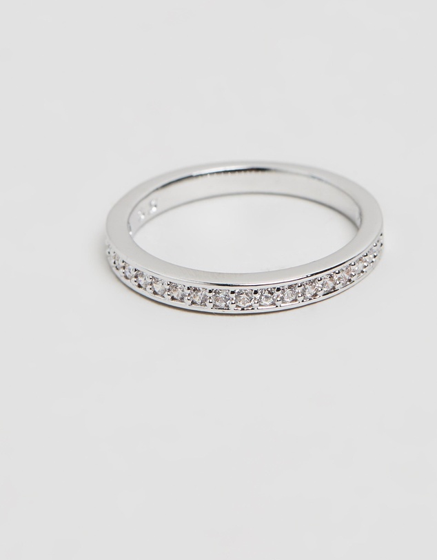 Swarovski - Matrix ring, White, Rhodium plated