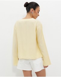 Calli - Georgia Tie Front Blouse