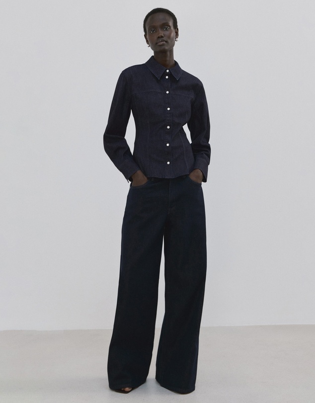 M.N.G - Denim Shirt With Seams