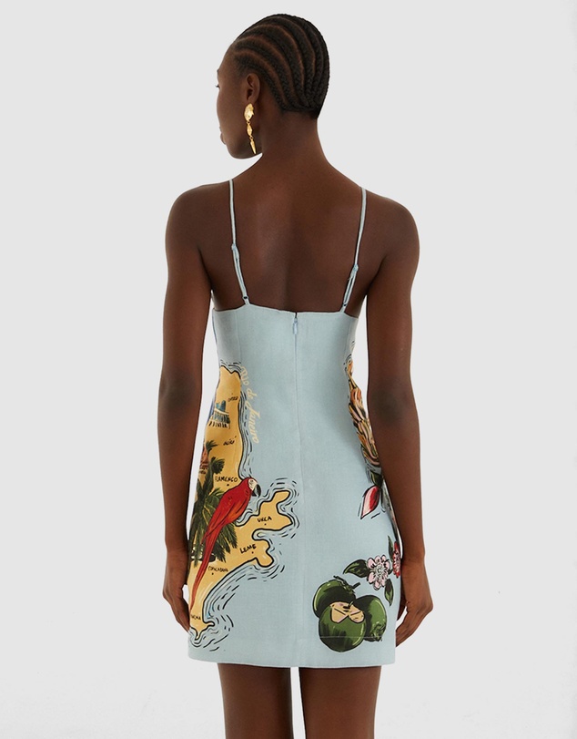 Farm Rio - Beaches Path Sleeveless Mini Dress