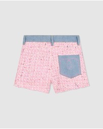 Billieblush - Tweed Denim Shorts - Kids-Teens