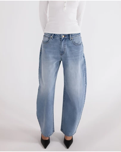 Abrand - 95 Barrel Crop Jeans - ICONIC EXCLUSIVE