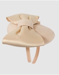 Max Alexander - Felt Winter Pillbox Fascinator with Bow