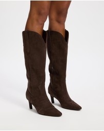 Dazie - Marie Western Pointed-Toe Boots