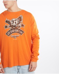 Vintage by The Real Deal - Pre Loved - Vintage Harley Davidson Long Sleeve Thermal Tee