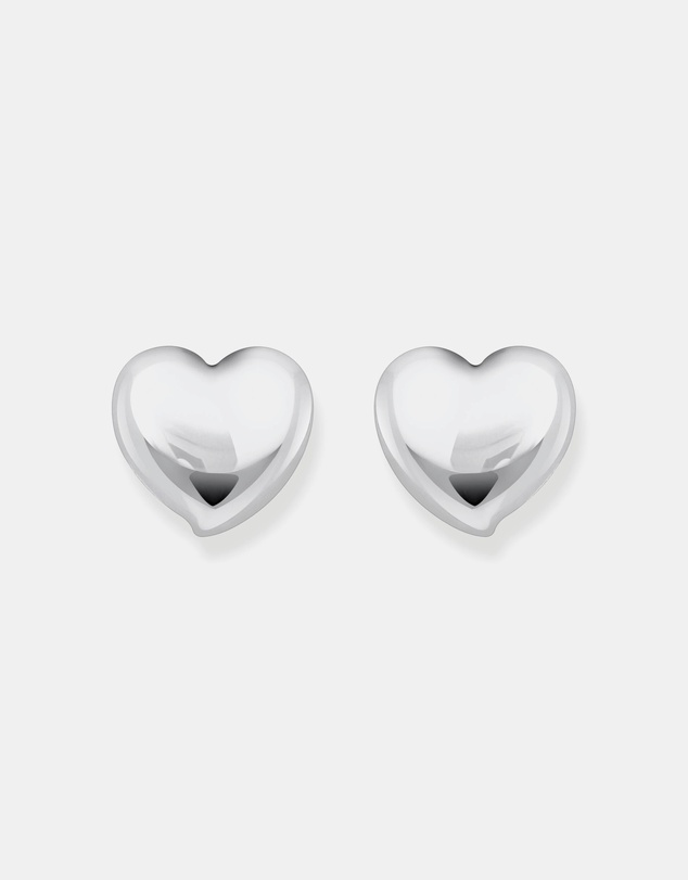 THOMAS SABO - Ear studs in heart-shape silver