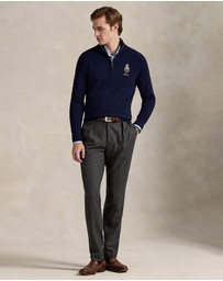 Polo Ralph Lauren - Polo Bear Wool Quarter-Zip Sweater