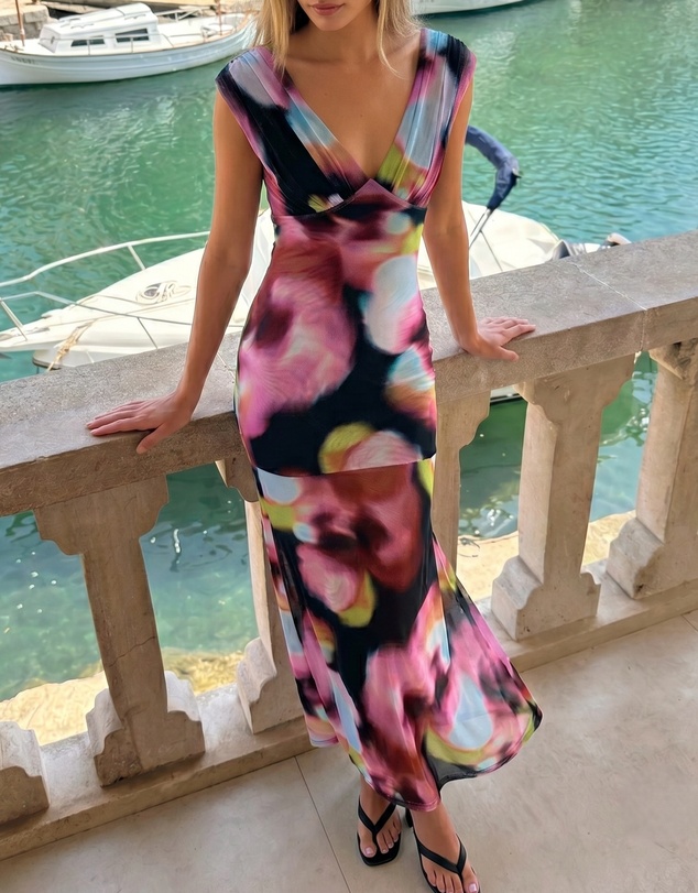 Dazie - Into You Mesh Maxi Dress