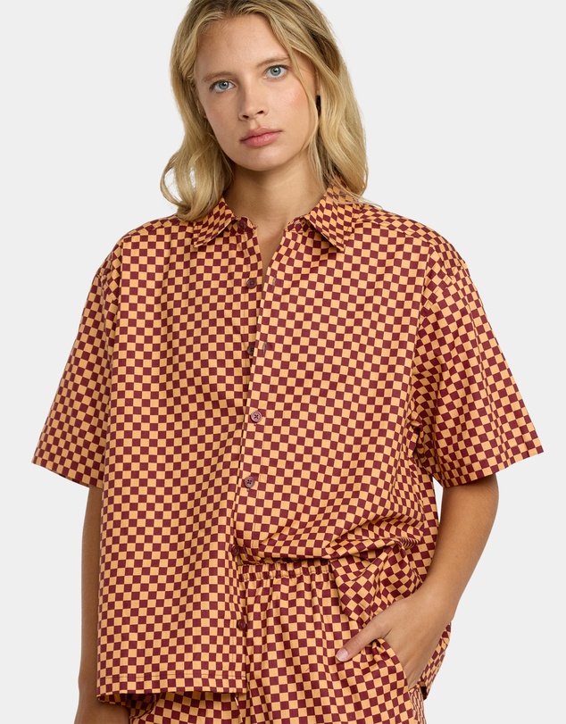 RVCA - Womens Devon Short Sleeve Shirt