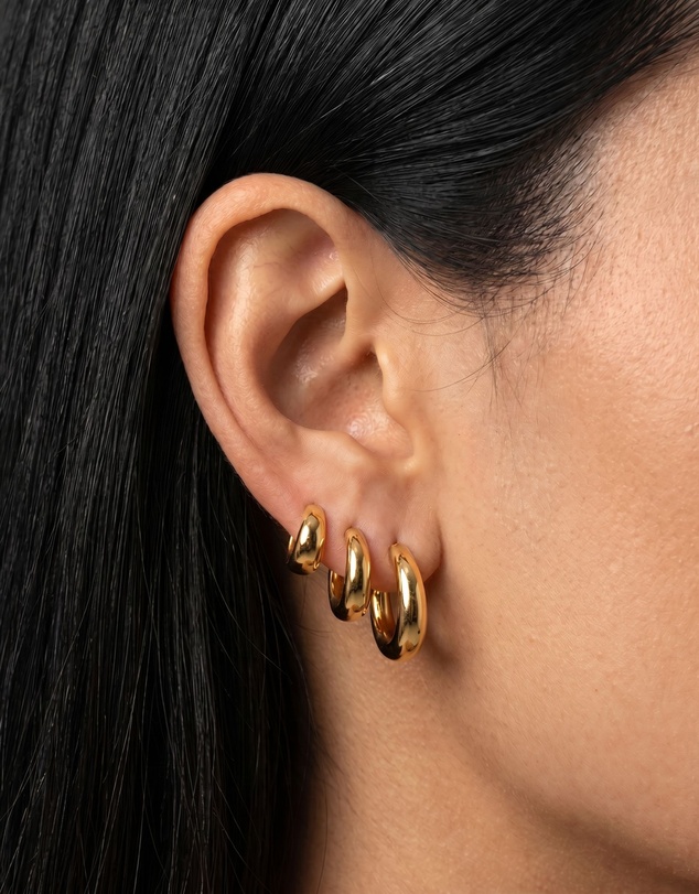 HOUSE OF SLANI - Classic Gold Selene Hoops