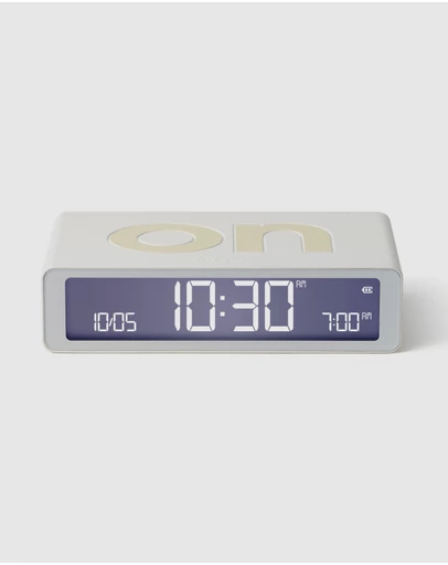 Lexon - Lexon Flip Classic Reversible Alarm Clock - White