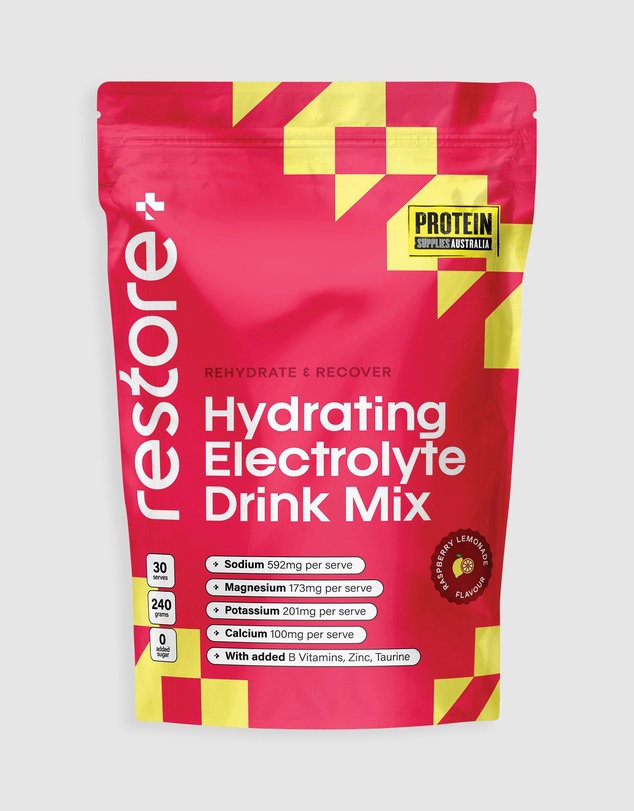 Protein Supplies Australia - Raspberry Lemonade Restore Electrolyte Drink Mix - 240g