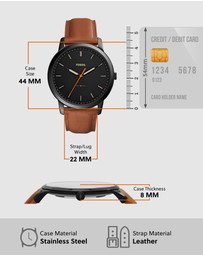 Fossil - The Minimalist 3H Brown Analogue Watch