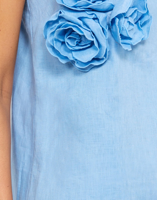 AERE - Mika Placement Flower Mini Dress