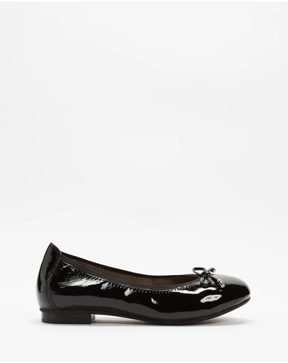 Mia Vita - Sophie Flat - Black Patent