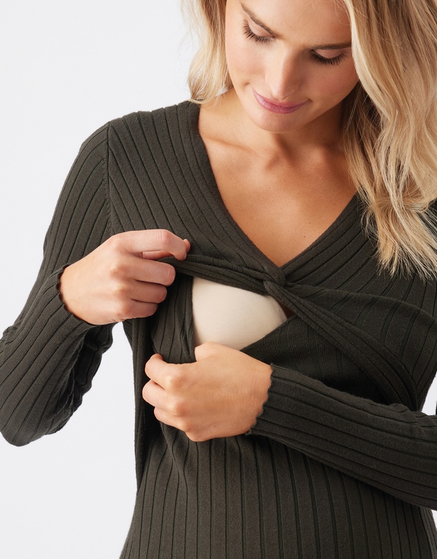 Ripe Maternity - Remi Knit Nursing Dress