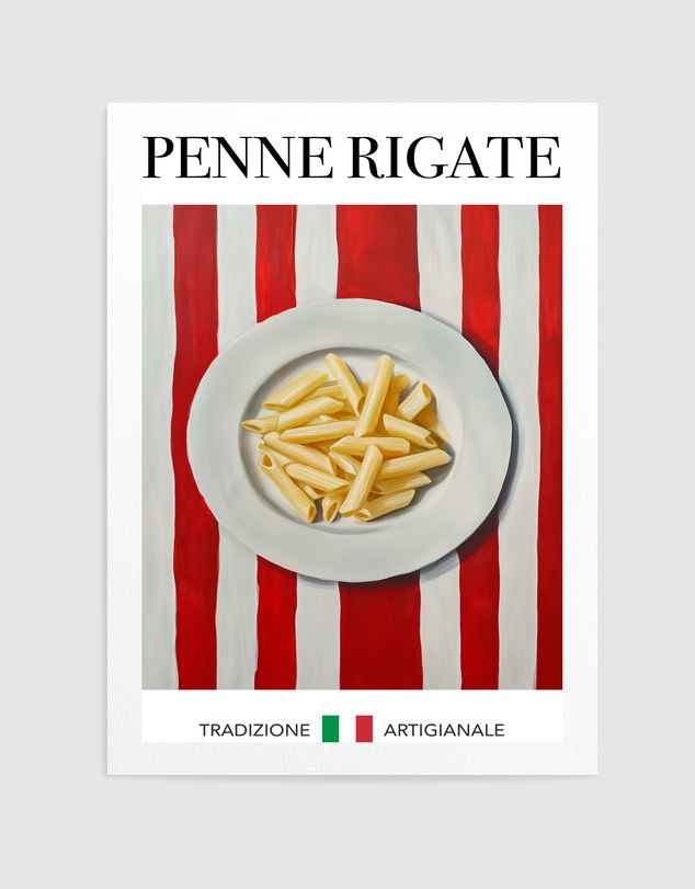 Olive et Oriel - Penne Rigate by Andreas Magnusson Art Print
