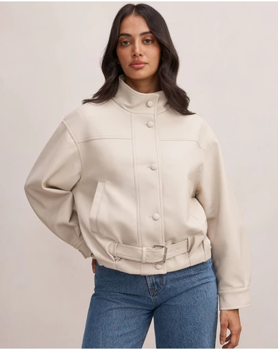 Forever New - Belle Belted Bomber Jacket