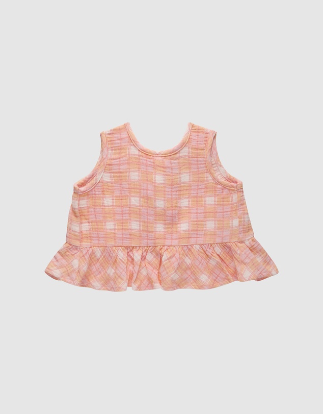 Kynd Baby - Frill Top in Check