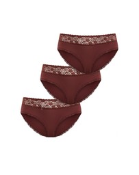 City Chic - Iris 3 Pack Cotton Cheeky Panty