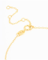 Lovisa - Gold Plated Sterling Silver Cubic Zirconia Infinity & Heart Bracelet
