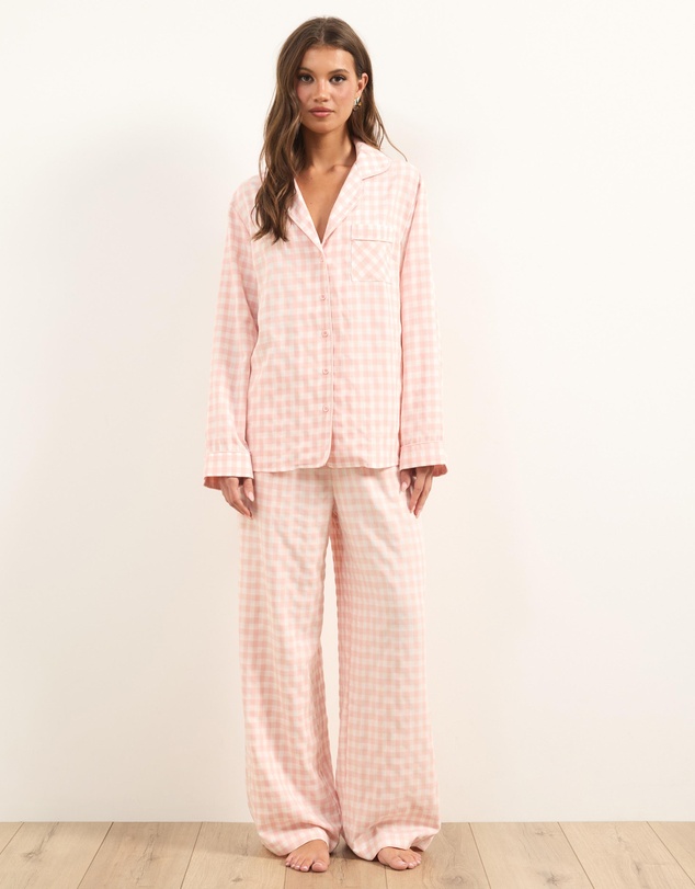 Atmos&Here - Ava Gingham Long PJ Set