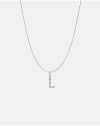 Ania Haie - Ania Haie Silver Letter L Initial Necklace