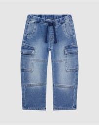 GUESS - Knit Denim Cargo Pants