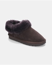 AusWooli Ugg Boots - Coogee Sheepskin Cozy Ankle Slippers
