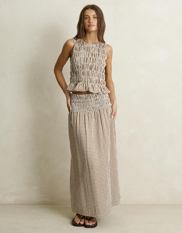 Rhythm - Capri Check Top