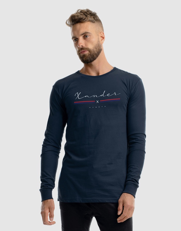 Xander - Grid Long Sleeve Tee