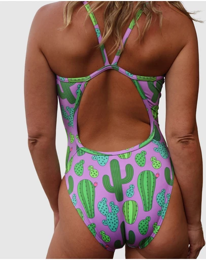 Salty Johnson - Prickly Business Thin Strap One Piece