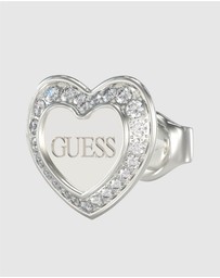 GUESS - Amami Silver Tone Stud Earrings