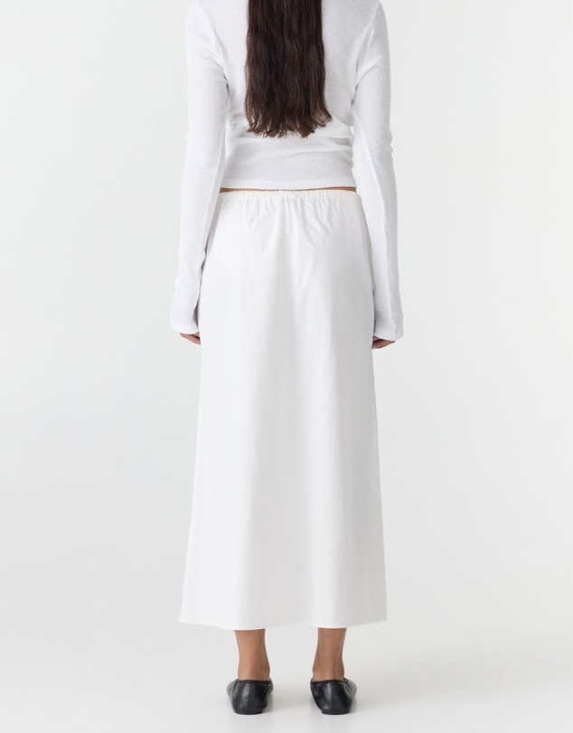 Bassike - Crushed Cotton Minimal Skirt