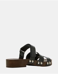 Steve Madden - Canal Black Patent Sandals