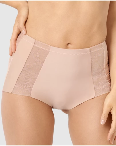 Sans Complexe - Perfect Shape High Waist Lace & Microfiber Brief