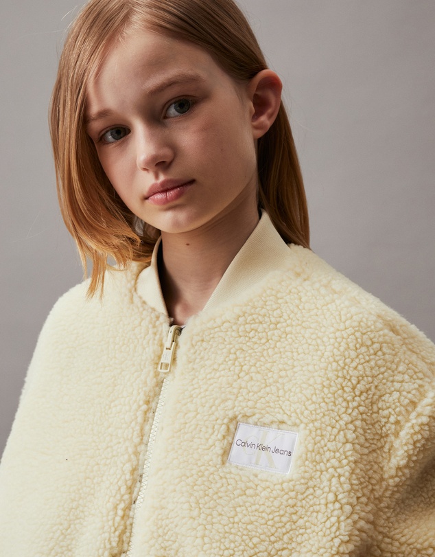 Calvin Klein Jeans - Girls Reversible Teddy Bomber Jacket