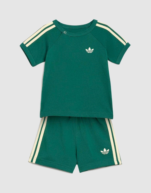 adidas Originals - 3 Stripe Short Tee Set - Babies-Kids