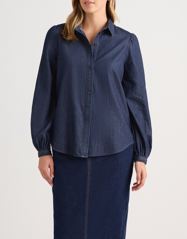 David Lawrence - Ellena Chambray Blouse