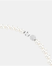 Swarovski - Matrix Necklace, Crystal Pearl, White, Rhodium Plated