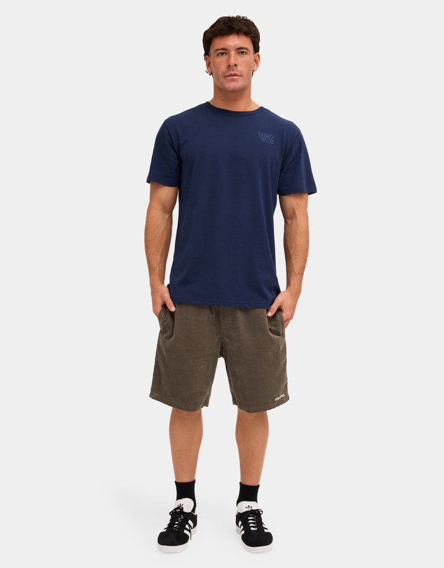 VonZipper - Mens Byron Corduroy Elastic Waist Shorts