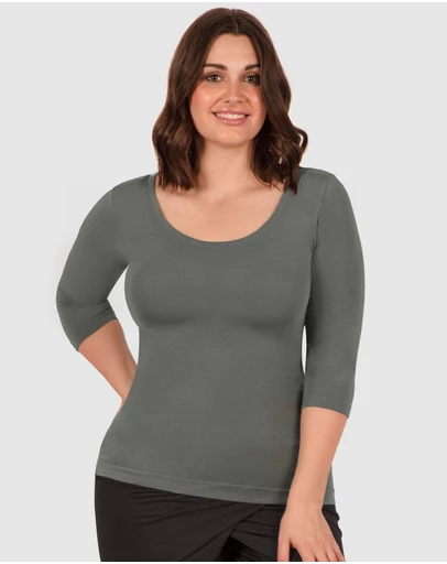 B Free Intimate Apparel - Bamboo 3/4 Sleeve Top