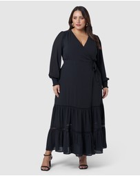 Pink Dusk by Curve Project - Hanky Panky Wrap Dress