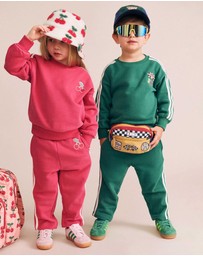 Huxbaby - Cherry Racer Stripe Sweatshirt - Babies-Kids