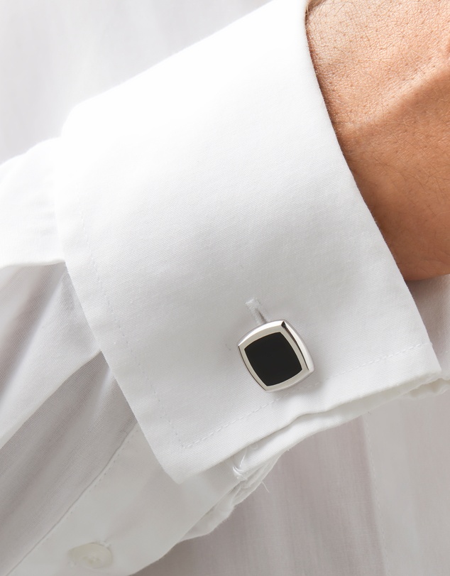 Michael Hill - Onyx Square Cufflinks in Sterling Silver